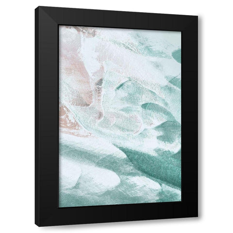 Pastel Flow Black Modern Wood Framed Art Print with Double Matting by Brown, Denise