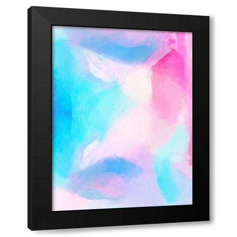 Pretty Pastels Black Modern Wood Framed Art Print with Double Matting by Brown, Denise