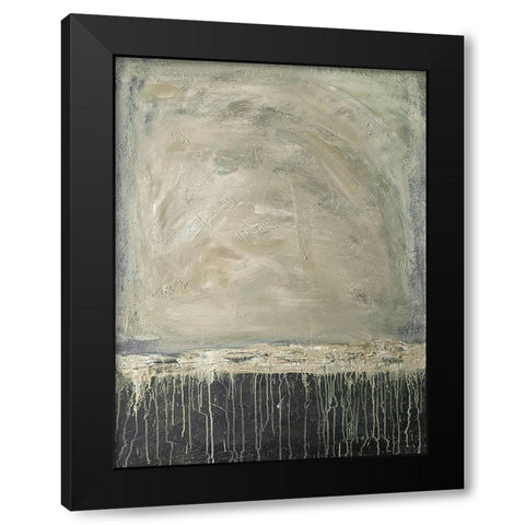 Runny Landscape 1 Black Modern Wood Framed Art Print by Brown, Denise