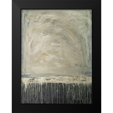 Runny Landscape 1 Black Modern Wood Framed Art Print by Brown, Denise
