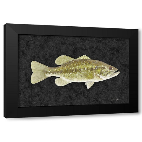Bass Black Modern Wood Framed Art Print with Double Matting by Brown, Denise