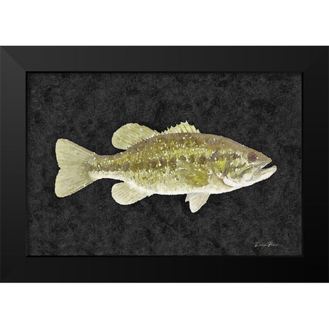 Bass Black Modern Wood Framed Art Print by Brown, Denise