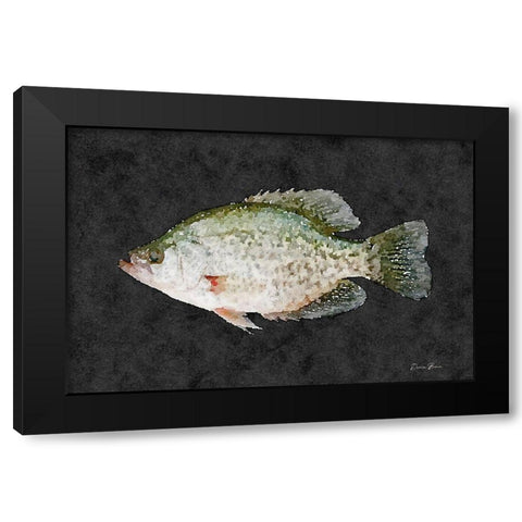 Cappie Black Modern Wood Framed Art Print with Double Matting by Brown, Denise