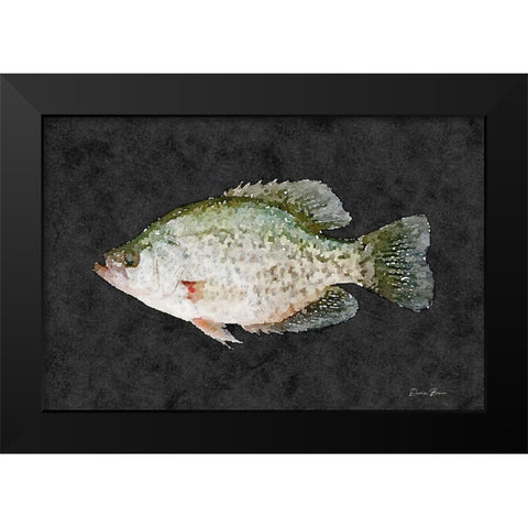 Cappie Black Modern Wood Framed Art Print by Brown, Denise