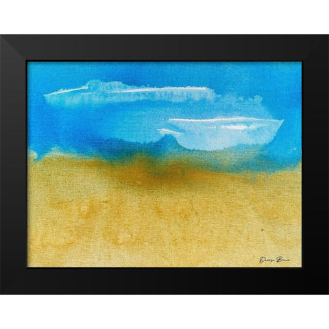 Coastal Motion 2 Black Modern Wood Framed Art Print by Brown, Denise