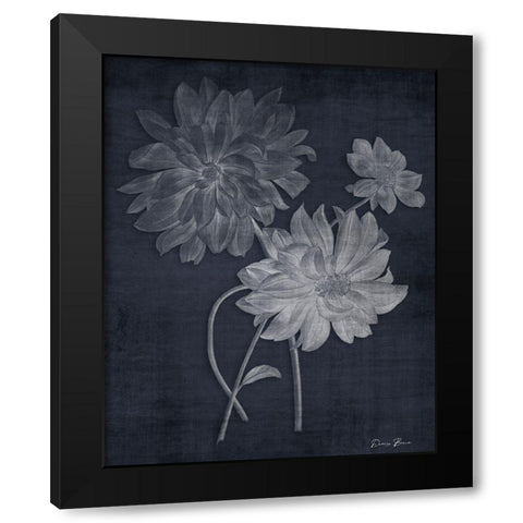 Botanical Edge 1 Black Modern Wood Framed Art Print by Brown, Denise