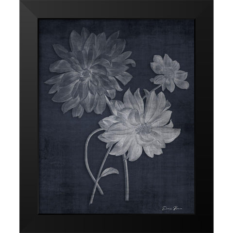 Botanical Edge 1 Black Modern Wood Framed Art Print by Brown, Denise