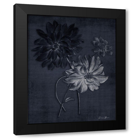 Botanical Edge 2 Black Modern Wood Framed Art Print by Brown, Denise
