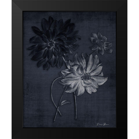 Botanical Edge 2 Black Modern Wood Framed Art Print by Brown, Denise