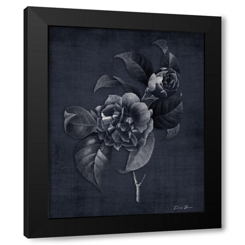 Botanical Edge 3 Black Modern Wood Framed Art Print with Double Matting by Brown, Denise