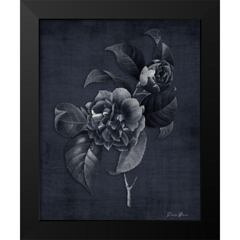 Botanical Edge 3 Black Modern Wood Framed Art Print by Brown, Denise