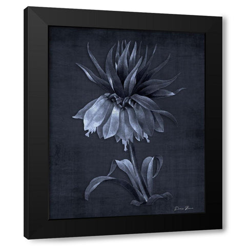 Botanical Edge 4 Black Modern Wood Framed Art Print by Brown, Denise