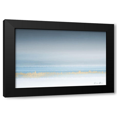 Tranquil Horizon Black Modern Wood Framed Art Print with Double Matting by Brown, Denise