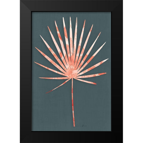 Watercolor Palm 1 Black Modern Wood Framed Art Print by Brown, Denise