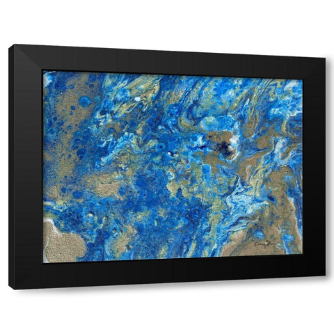 Bountiful Waves Black Modern Wood Framed Art Print by Brown, Denise