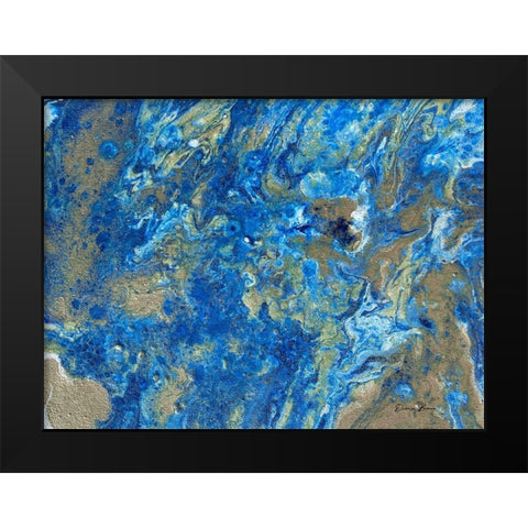 Bountiful Waves Black Modern Wood Framed Art Print by Brown, Denise