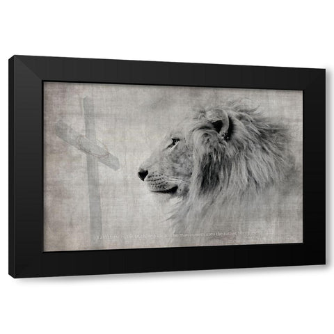 I Am The Way Black Modern Wood Framed Art Print by Brown, Denise