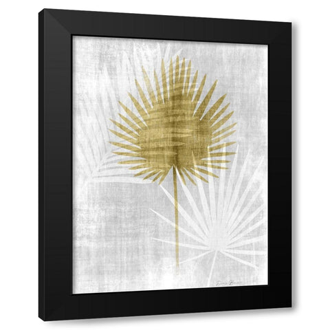 Neutral Palm Silhouette 1 Black Modern Wood Framed Art Print with Double Matting by Brown, Denise