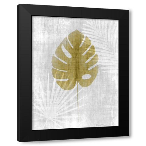 Neutral Palm Silhouette 2 Black Modern Wood Framed Art Print with Double Matting by Brown, Denise