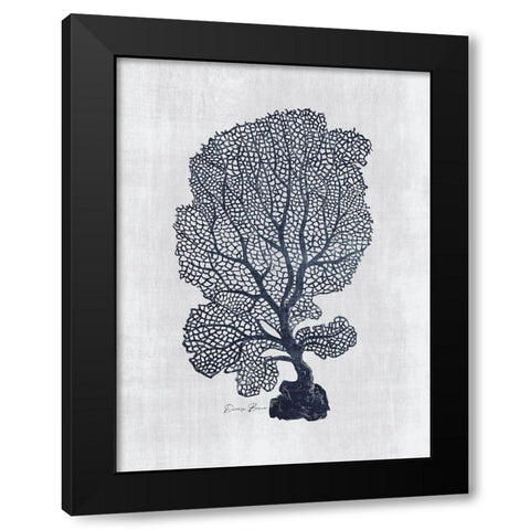Sea Fan 2 Black Modern Wood Framed Art Print with Double Matting by Brown, Denise