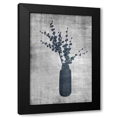 Azure 2 v2 Black Modern Wood Framed Art Print with Double Matting by Brown, Denise