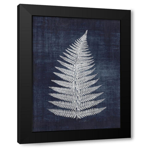 Fern 1 Black Modern Wood Framed Art Print with Double Matting by Brown, Denise