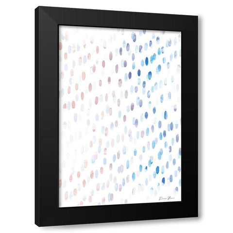 Love These Dots 2 Black Modern Wood Framed Art Print with Double Matting by Brown, Denise