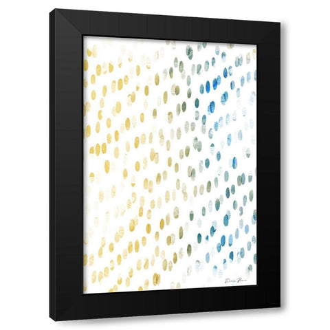Love These Dots Black Modern Wood Framed Art Print with Double Matting by Brown, Denise