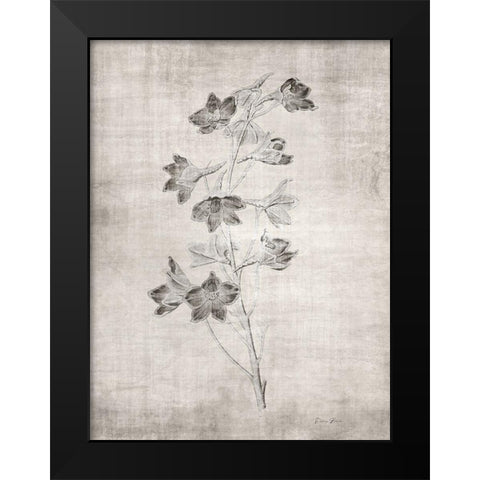 Sepia Botanical 3 Black Modern Wood Framed Art Print by Brown, Denise