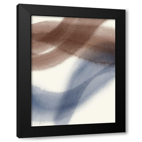 Broad Strokes 1 Black Modern Wood Framed Art Print by Brown, Denise