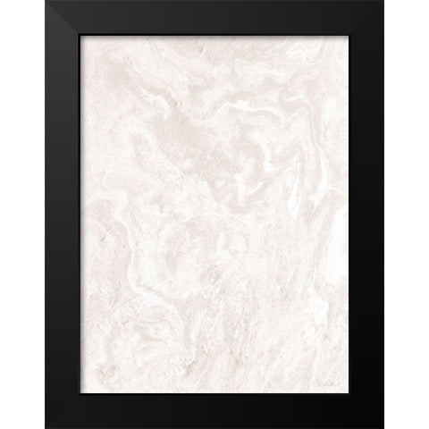 Marbled Black Modern Wood Framed Art Print by Brown, Denise