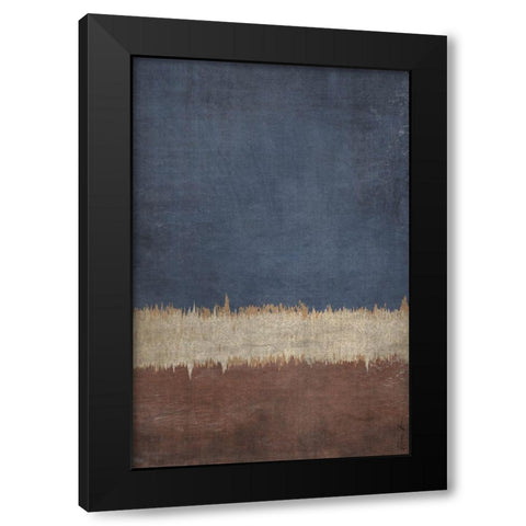 Land and Sky Black Modern Wood Framed Art Print with Double Matting by Brown, Denise