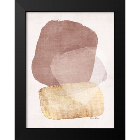 Organic Textures 1 Black Modern Wood Framed Art Print by Brown, Denise