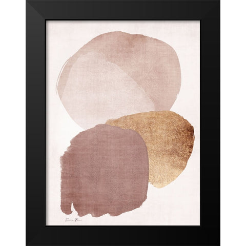 Organic Textures 2 Black Modern Wood Framed Art Print by Brown, Denise