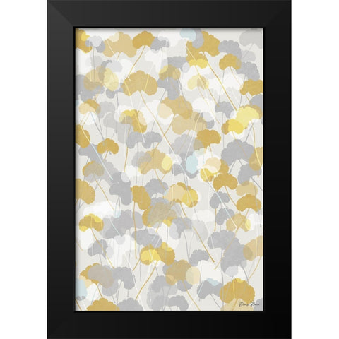 Ginkgo Fields 1 Black Modern Wood Framed Art Print by Brown, Denise