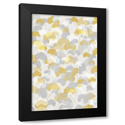 Ginkgo Fields 2 Black Modern Wood Framed Art Print with Double Matting by Brown, Denise