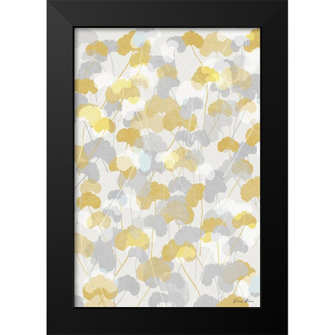 Ginkgo Fields 2 Black Modern Wood Framed Art Print by Brown, Denise