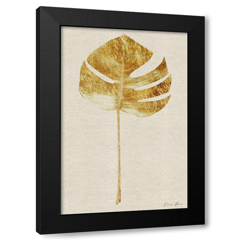 Gold Palm 1 Black Modern Wood Framed Art Print by Brown, Denise