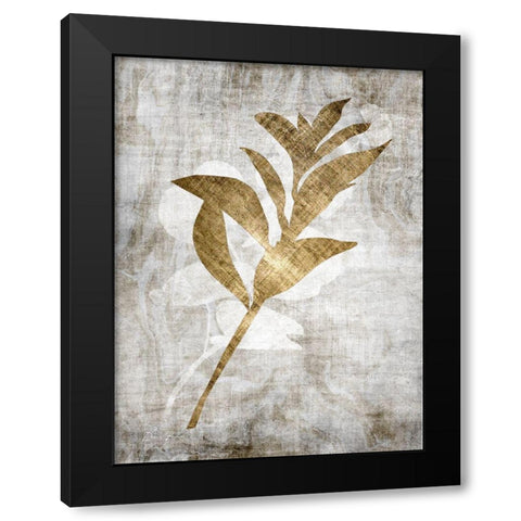 Modern Foliage 1 Black Modern Wood Framed Art Print by Brown, Denise