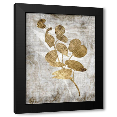 Modern Foliage 2 Black Modern Wood Framed Art Print with Double Matting by Brown, Denise
