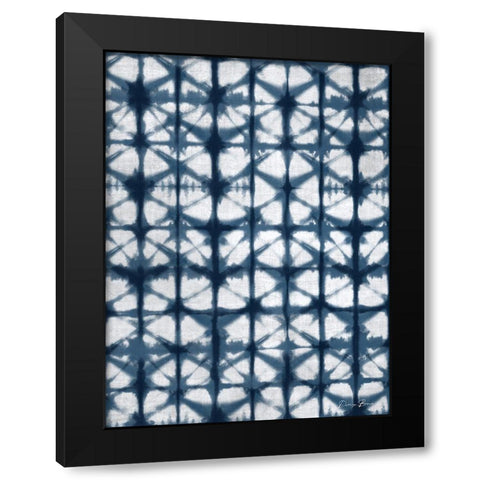 Shibori 1 Black Modern Wood Framed Art Print with Double Matting by Brown, Denise