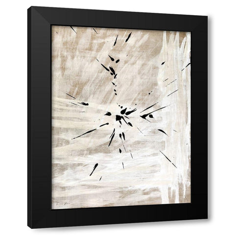 Minimal Black Black Modern Wood Framed Art Print with Double Matting by Brown, Denise