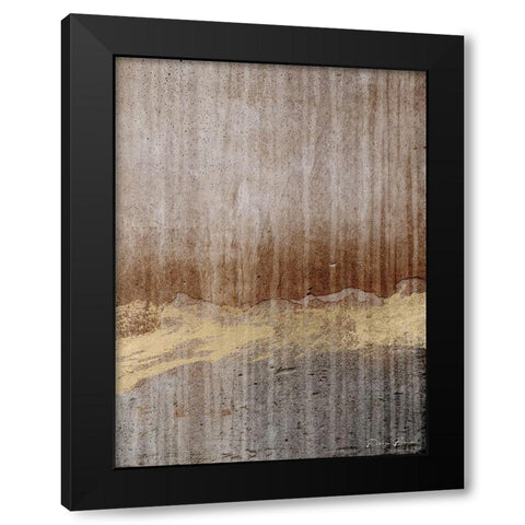 Modern Metallic Black Modern Wood Framed Art Print with Double Matting by Brown, Denise