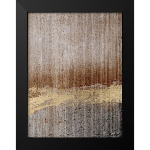 Modern Metallic Black Modern Wood Framed Art Print by Brown, Denise
