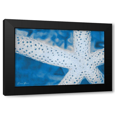 Star Fish Black Modern Wood Framed Art Print by Brown, Denise