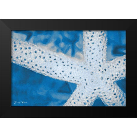 Star Fish Black Modern Wood Framed Art Print by Brown, Denise