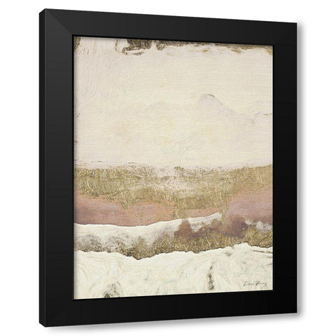 Molten Black Modern Wood Framed Art Print by Brown, Denise