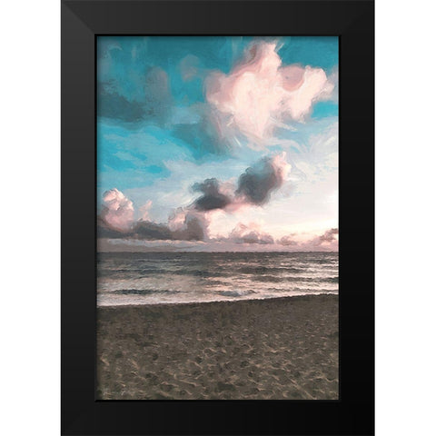 Clouds at Sunset Black Modern Wood Framed Art Print by Brown, Denise