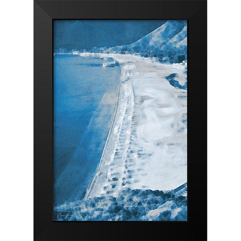 Coast Black Modern Wood Framed Art Print by Brown, Denise