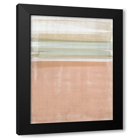 Color Swipes 1 Black Modern Wood Framed Art Print by Brown, Denise